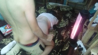 Con mi esposa teniendo sexo de perrito