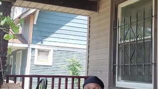 Tending to dis BBC while trending to my plants and busting my phat load