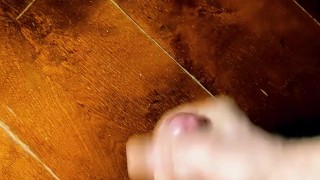 A quick dump of cum on dining table