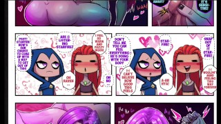 Raven and Starfire rubbing pussys (Teen Titans Hentai)
