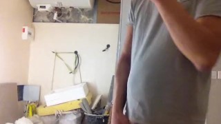 handjob on the construction site