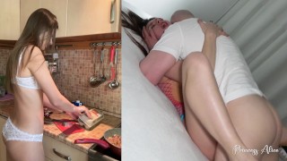 LIFE OF A COLLEGE GIRL - Enjoying Tasty Food And Cock - Princess Alice