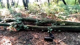 White socks POV outdoor walking, worshiping and making them dirty