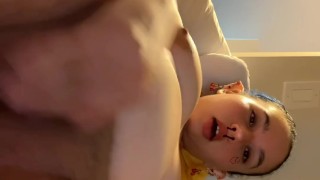 Cute, sexy fairy slut plays with her big fat tight pussy