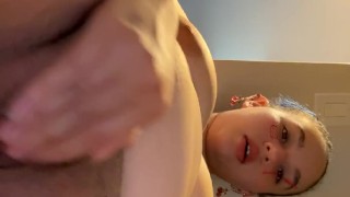 Sexy Egirl plays with her tight pussy