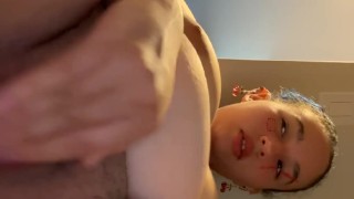 Sexy elf Egirl cums