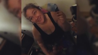 Smoking While She Slurp