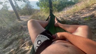 Solo male stroking