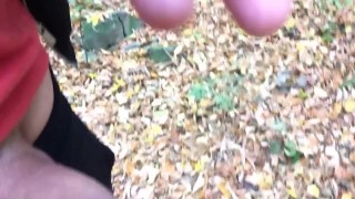 Own precum eating public