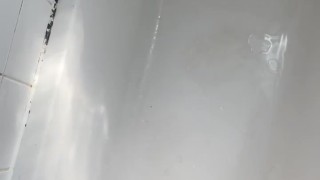 Cummy Cock Pissing & Farting in Shower