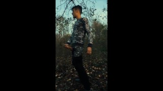 Sounding outdoor huge cock