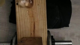 Sissy vs horse dildo