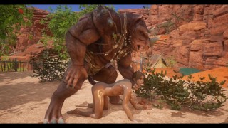 Rhinoceros fucks his boy