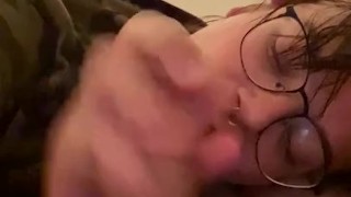 Draining the last few drops from my neighbors cock