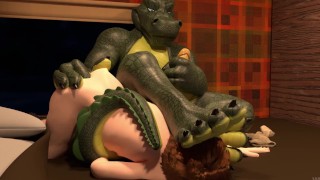 Helpful Host - Gator Dad shows human his RV