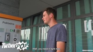 TWINKPOP - He Helps A Cute Guy Pay For His Parking Ticket For A Fuck As Exchange