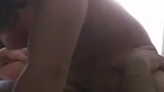 exciting moaning orgasm for her. exhausted, she takes the cock out of her pussy and makes me cum