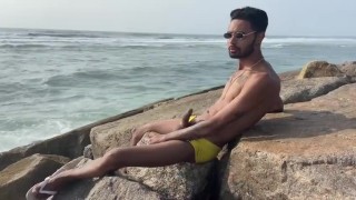 MAGRELO DO PAU GRANDE PUNHETA ON THE BEACH