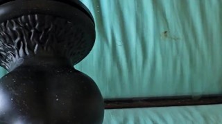 Xxl dog knot dildo on the mirror in my ass