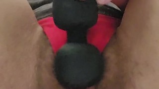 All American Hairy Close Up Vibe Masturbation In Panties