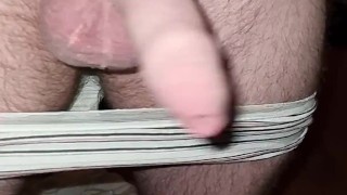 Slow motion swinging and beating dick