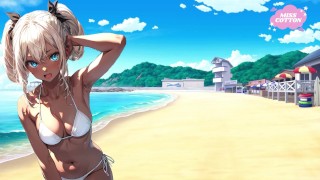 Morena lasciva te coge en la playa ASMR Joi Español audio