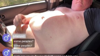 Naked wanking little cock cum on me