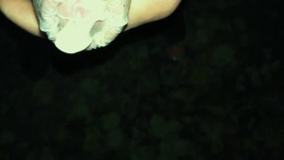 Sweaty cock in condom - squelchy sound