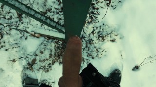 Big pulsating cumshot public