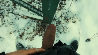 Big pulsating cumshot public