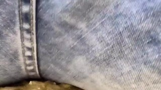 Twink wet fart in jeans