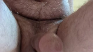 Moaning trying out my first dildo. Really, my first.