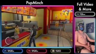 Horny Gainer Bator Pup Edges As He Games - GTA: TBOGT #1 (Full Video On JFF)