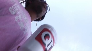 freeballing while going to the store 2