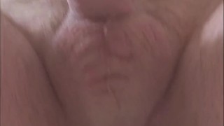 Dildo riding and leaking cum