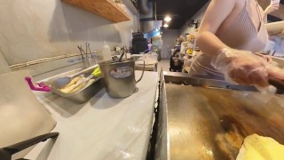 Morning Breakfast Date with My Cute Asian Girlfriend