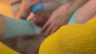 Stroker Jack in yellow socks