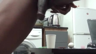 Ebony Guy Self-Fucing with Carrot 🥕