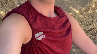 Nipple Play In A Hidden Trail