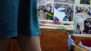 Vagina hunter showed his muscular body and beautiful dick