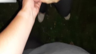 In the rain we had a hot mutual masturbation - IkaSmokS