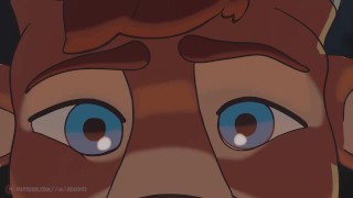 A Deer and a Lion Kissing... Then Getting Hot - Gay Furry Animation - Preview