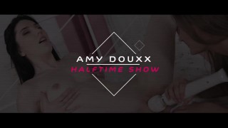 Horny MILF Amy Douxxx Fucks Her Man at Halftime
