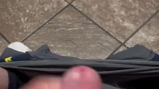 Public bathroom jerk