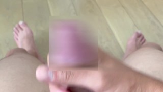 至近距離&主観視点オナニー。精子もしっかり見えるよ。