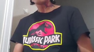 I cum in the bathroom while my cousin prepares dinner 🥵💦