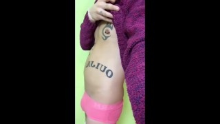 alien inside my belly?! Belly bloat fetish - pregnant with alien