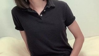 Crossdresser toy play オナホ