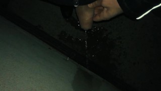 Marking my territory - piss on the house wall