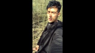 Walking with erection outdoor but I was too scared to cum public